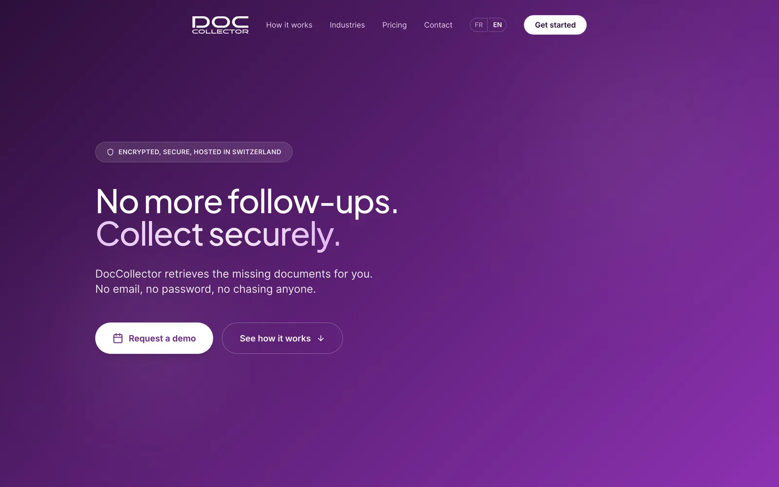 Preview of the DocCollector website