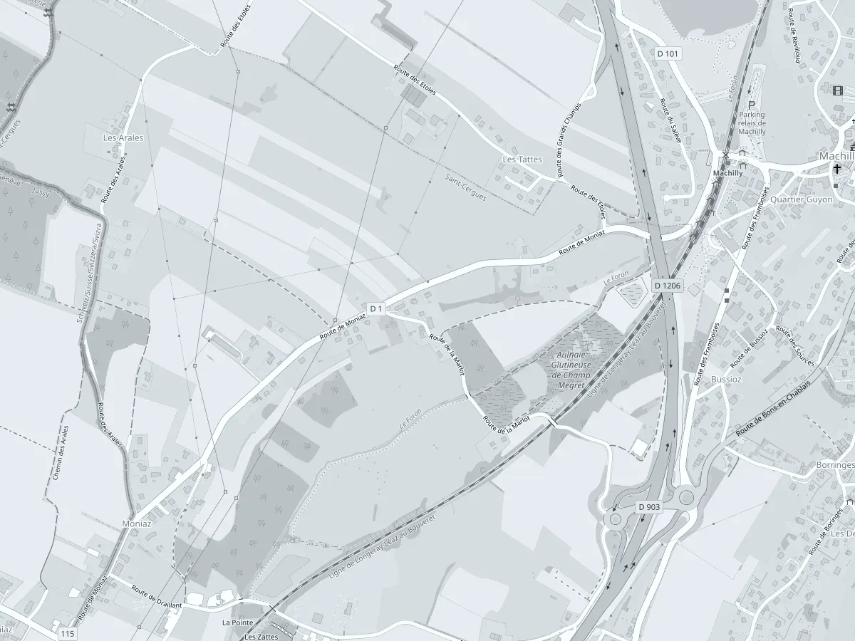Map: 762 route de la Marlot, Saint-Cergues